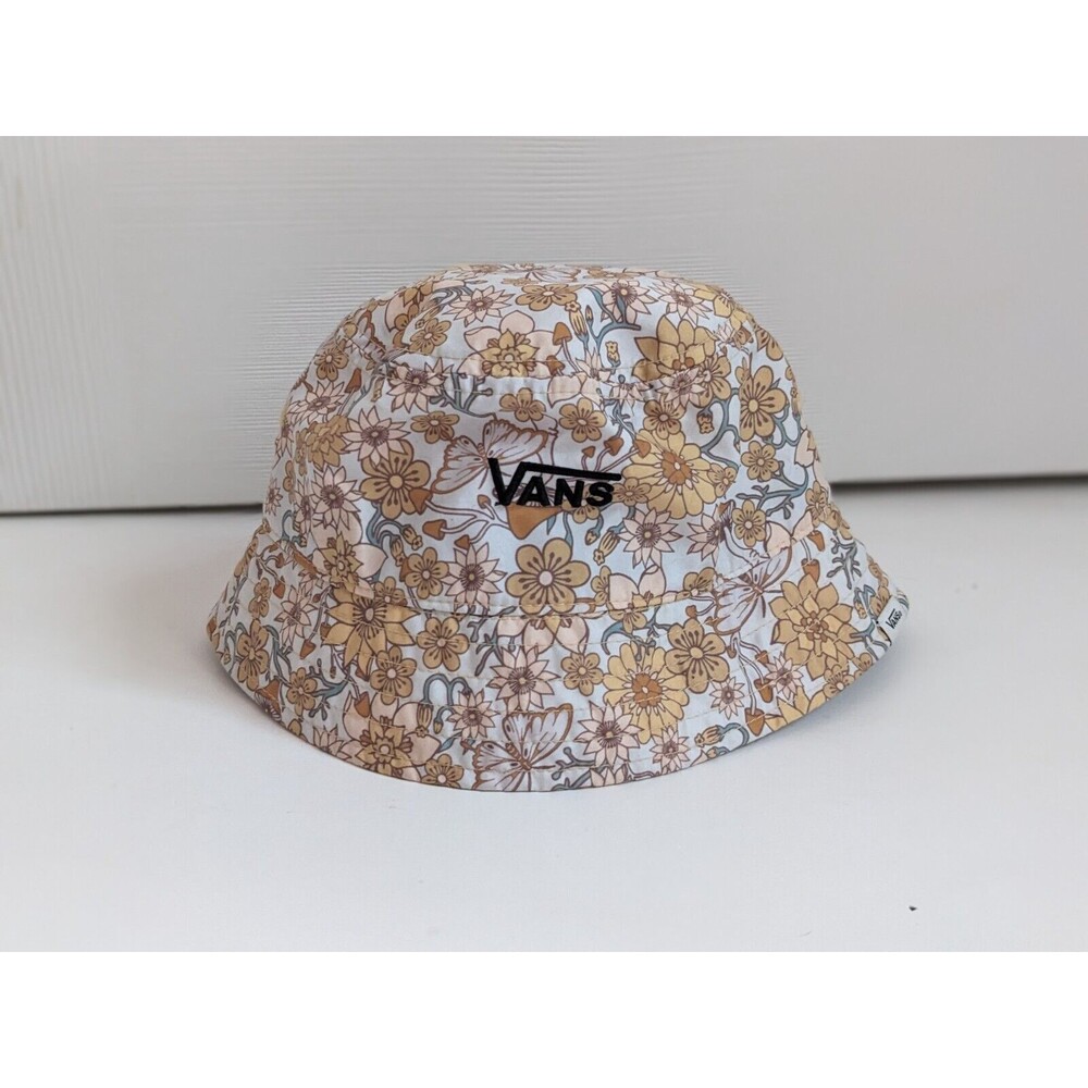 Vans Women's Hankley Bucket Hat Trippy Floral Mushrooms Butterflies Size Small